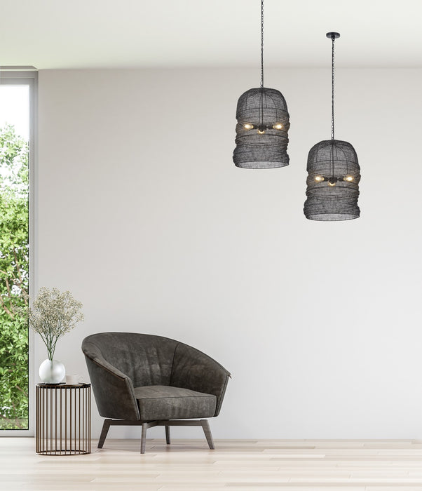 Canarm - IPL2154B03BP - Three Light Pendant - Kara - Matte Black