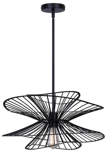 Channel One Light Pendant Black