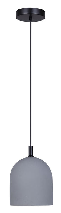 Canarm - IPL729B01BK6-GY - One Light Pendant - Jack - Matte Black