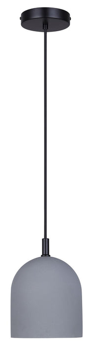 Canarm - IPL729B01BK6-GY - One Light Pendant - Jack - Matte Black