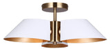 Canarm - ISF1146A03WHG - Three Light Semi-Flush Mount - Daxton - Matte White