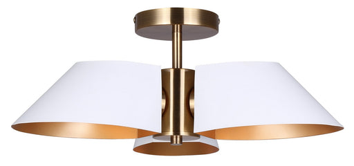 Canarm - ISF1146A03WHG - Three Light Semi-Flush Mount - Daxton - Matte White