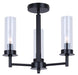 Canarm - ISF1205A03BK - Three Light Semi Flush Mount - Benson - Black