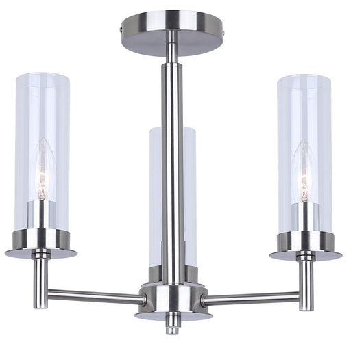 Canarm - ISF1205A03BN - Three Light Semi Flush Mount - Benson - Brushed Nickel