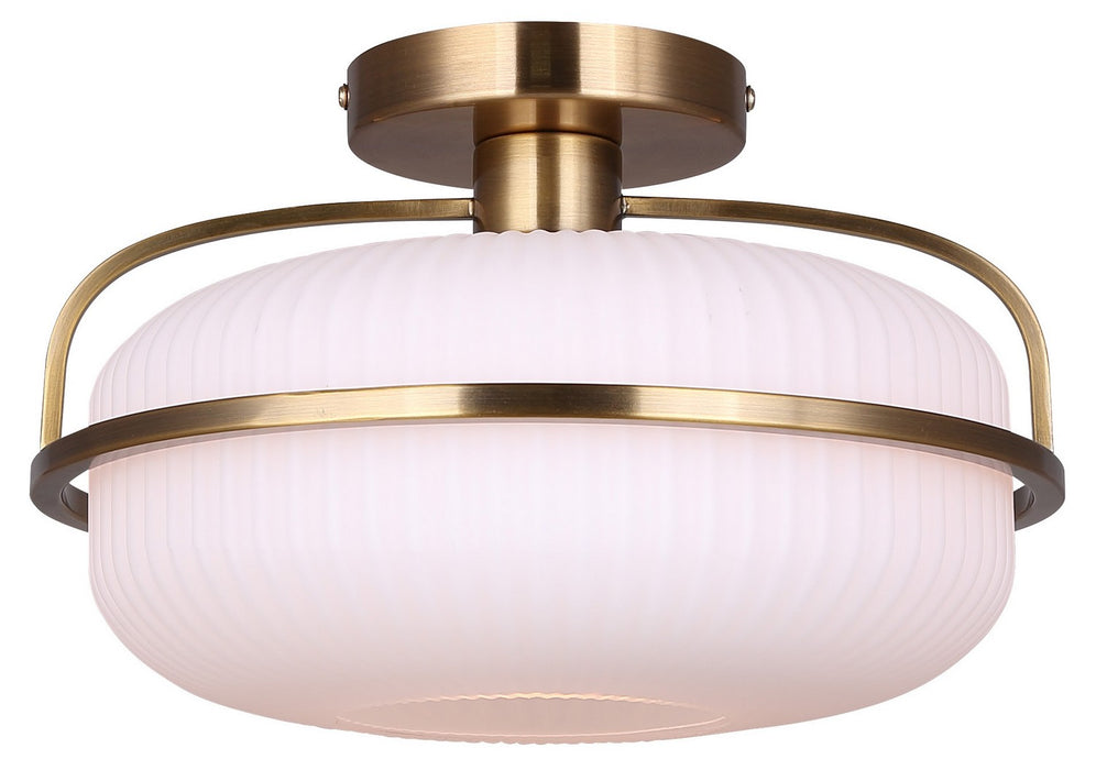 Canarm - ISF2190B01GD - One Light Semi Flush Mount - Eve - Brushed Gold