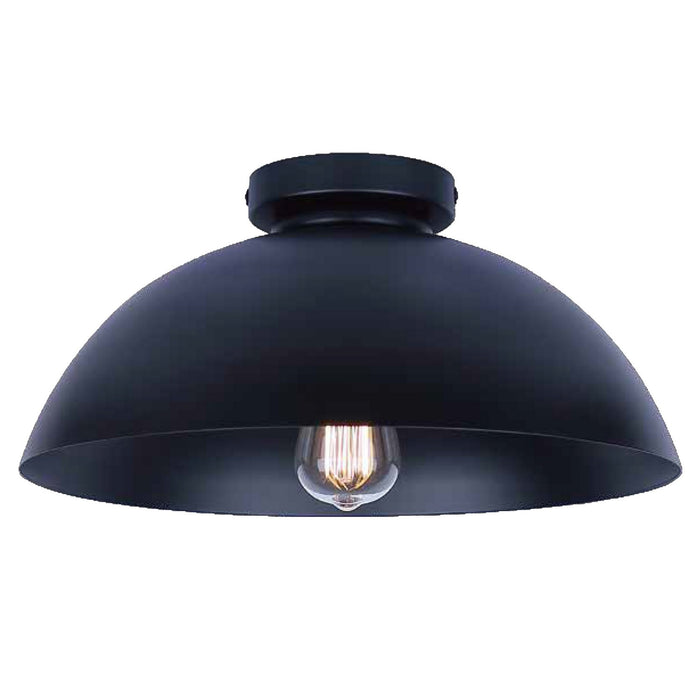 Canarm - ISF2192B01BK - One Light Semi Flush Mount - Eddie - Matte Black