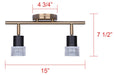 Canarm - IT1161A02BKG10 - Two Light Track Lighting - Elsee - Black