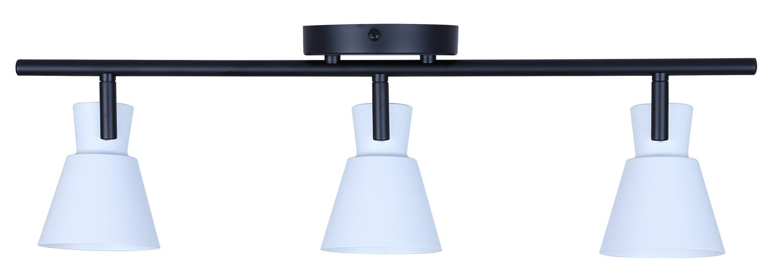 Canarm - IT1163A03BW10 - Three Light Track Lighting - Radley - Black/White