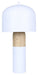 Canarm - ITL1152A18WHW - One Light Table Lamp - Caleb - Matte White & Faux Wood