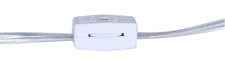 Canarm - ITL1152A18WHW - One Light Table Lamp - Caleb - Matte White & Faux Wood