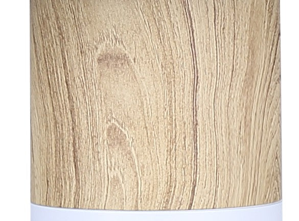 Canarm - ITL1152A18WHW - One Light Table Lamp - Caleb - Matte White & Faux Wood