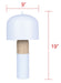 Canarm - ITL1152A18WHW - One Light Table Lamp - Caleb - Matte White & Faux Wood