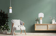 Canarm - ITL1152A18WHW - One Light Table Lamp - Caleb - Matte White & Faux Wood