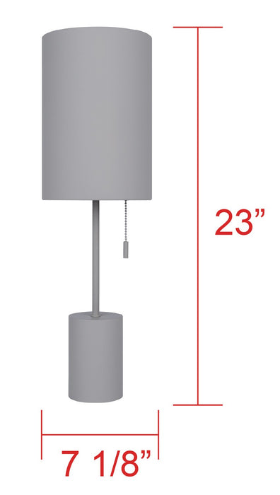 Canarm - ITL1164A23GY - One Light Table Lamp - Flint - Grey