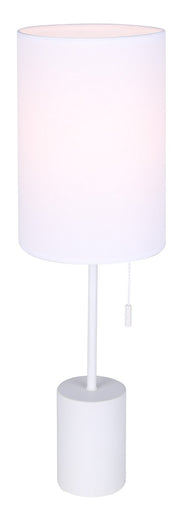 Flint One Light Table Lamp White