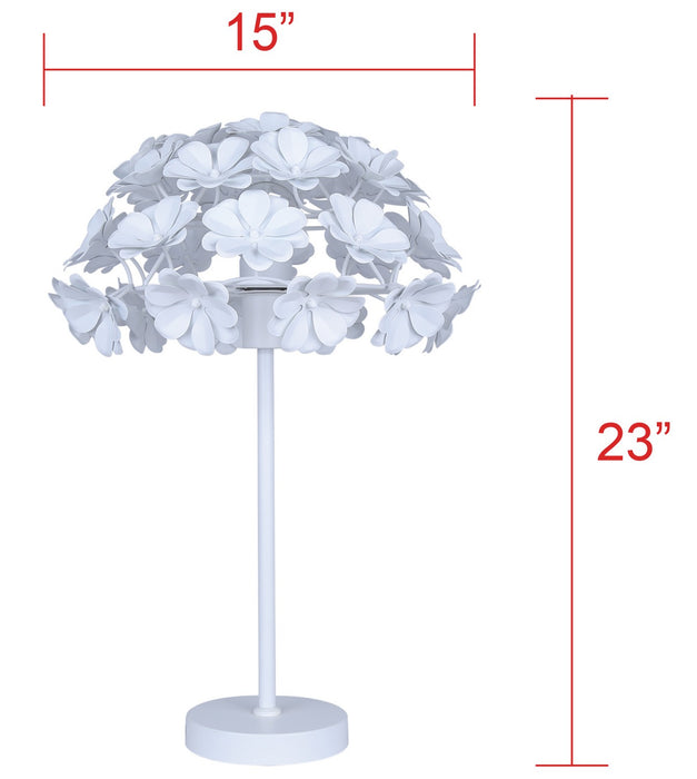 Canarm - ITL2022B23WH - One Light Table Lamp - Cassia - White