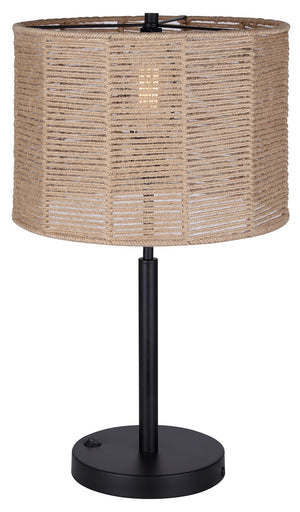 Lano One Light Table Lamp Matte Black