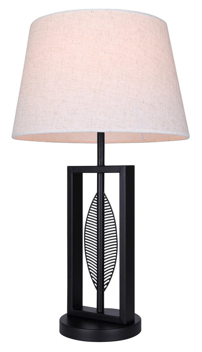 Canarm - ITL2140B26BK - One Light Table Lamp - Willow - Matte Black