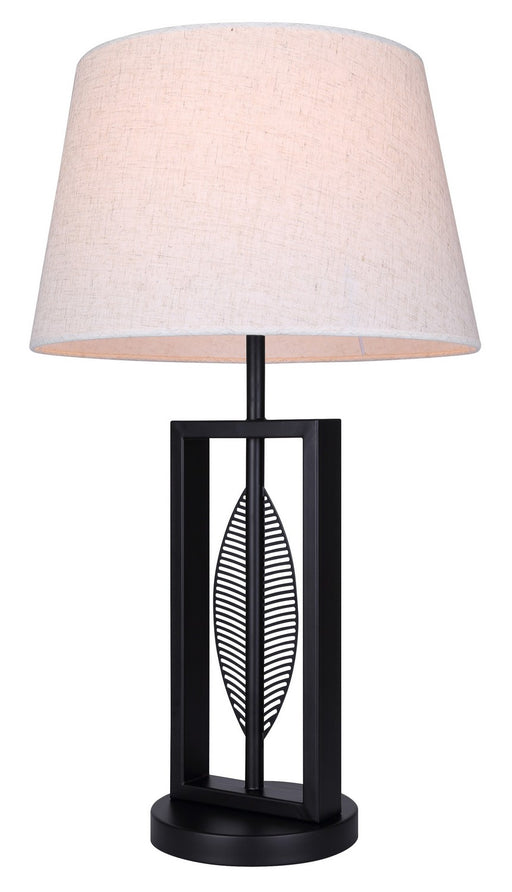 Canarm - ITL2140B26BK - One Light Table Lamp - Willow - Matte Black