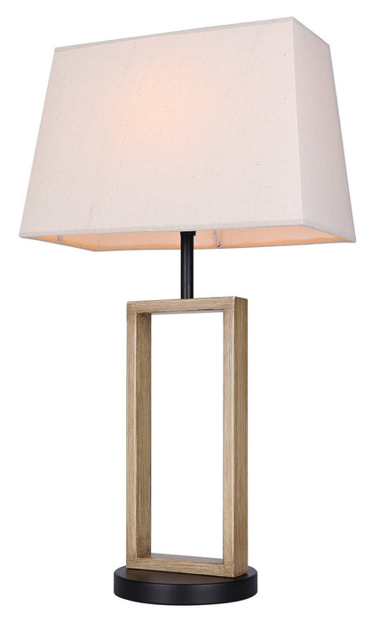Canarm - ITL2141B26BKB - One Light Table Lamp - Burke - Matte Black And Brushed Brown