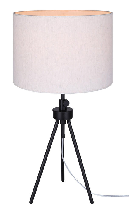 Canarm - ITL2144B26BK - One Light Table Lamp - Holt - Matte Black