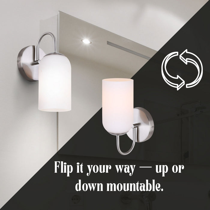 Canarm - IVL1130A01BN - One Light Vanity - Novalee - Brushed Nickel