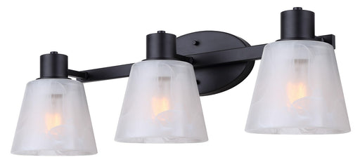 Luelle Three Light Vanity Black