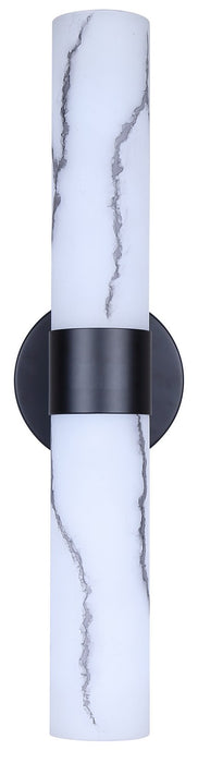 Canarm - IVL1153A02BK - Two Light Vanity - Kristella - Black