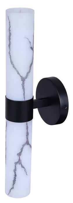 Canarm - IVL1153A02BK - Two Light Vanity - Kristella - Black