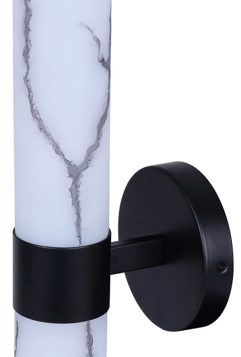 Canarm - IVL1153A02BK - Two Light Vanity - Kristella - Black