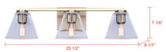 Canarm - IVL1159A03GD - Three Light Vanity - Berklie - Gold