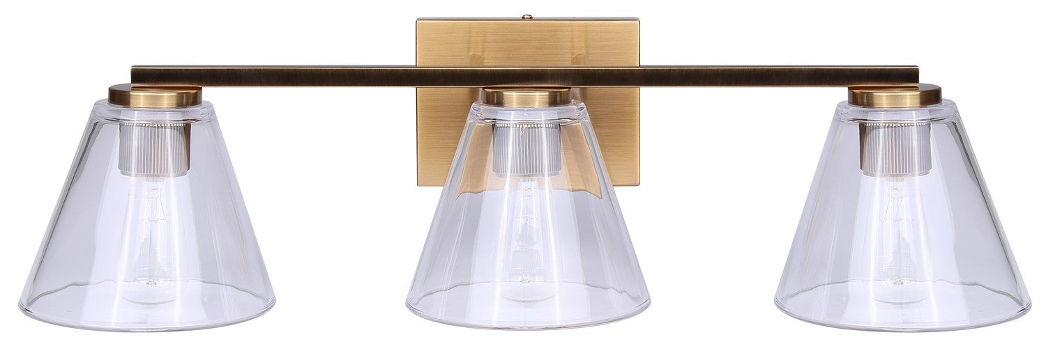 Canarm - IVL1159A03GD - Three Light Vanity - Berklie - Gold