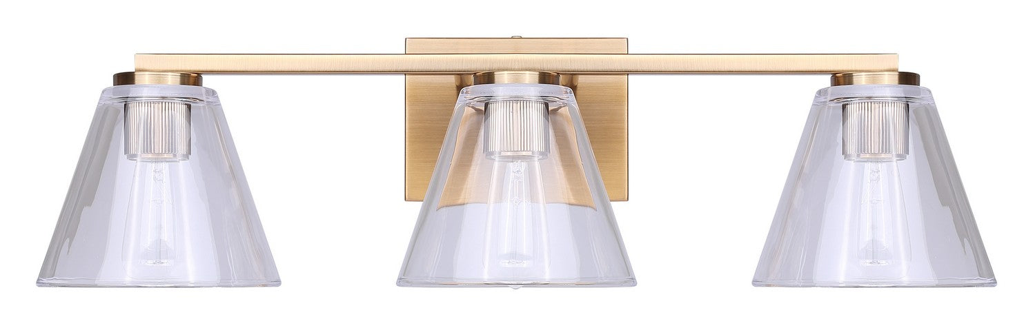 Canarm - IVL1159A03GD - Three Light Vanity - Berklie - Gold