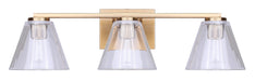 Canarm - IVL1159A03GD - Three Light Vanity - Berklie - Gold
