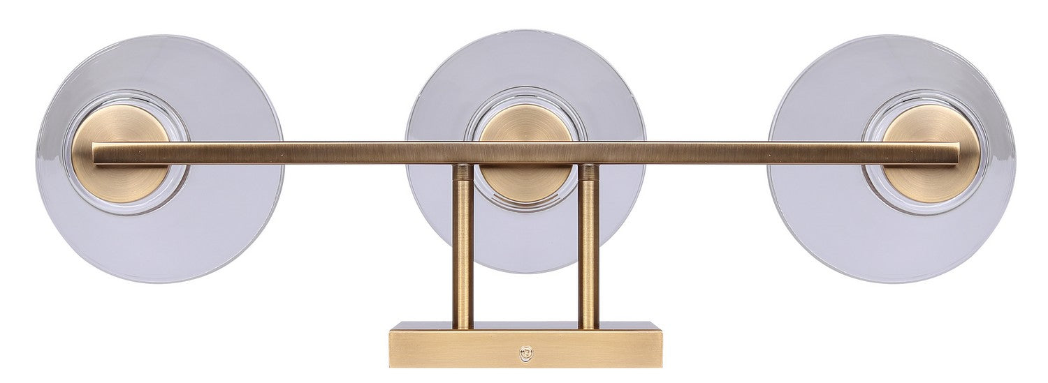 Canarm - IVL1159A03GD - Three Light Vanity - Berklie - Gold