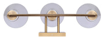 Canarm - IVL1159A03GD - Three Light Vanity - Berklie - Gold