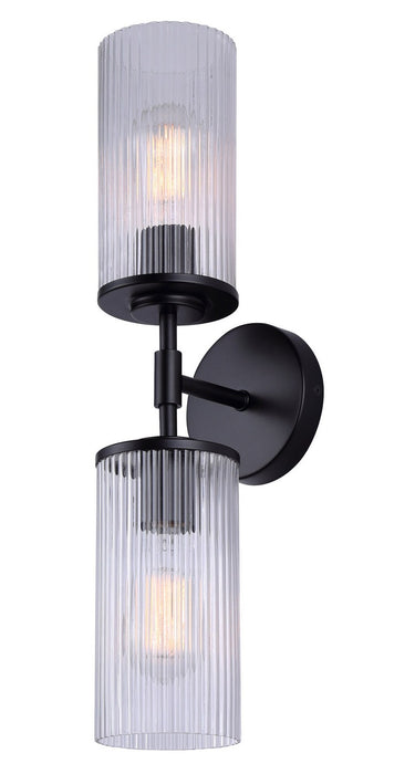 Canarm - IVL1165A02BK-CR - Two Light Vanity - Kinslea - Matte Black