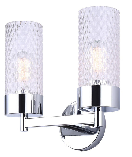 Eden Two Light Vanity Chrome