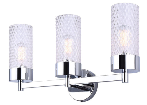 Eden Three Light Vanity Chrome