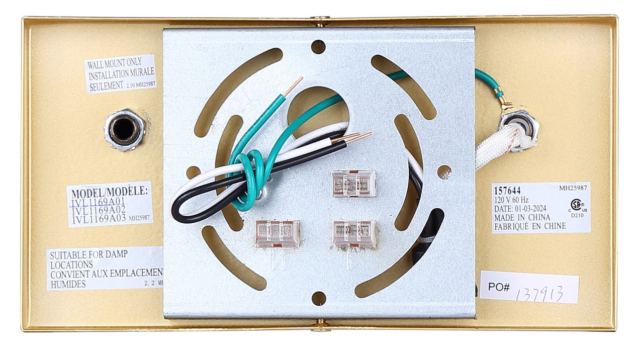 Canarm - IVL1169A01GDP - One Light Vanity - Monroe - Gold