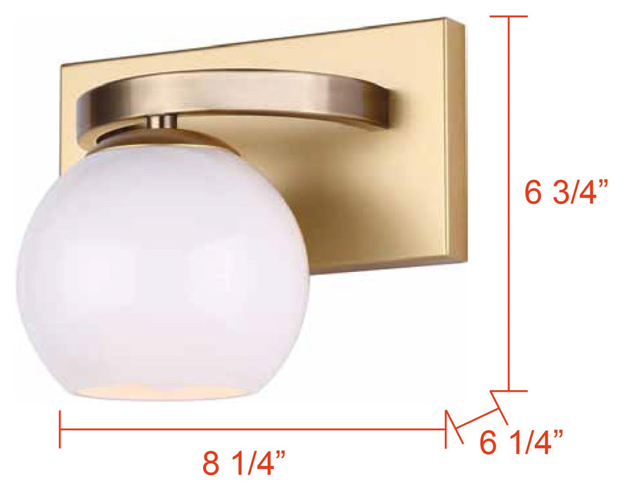 Canarm - IVL1169A01GDP - One Light Vanity - Monroe - Gold