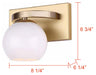 Canarm - IVL1169A01GDP - One Light Vanity - Monroe - Gold