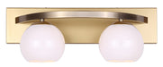 Canarm - IVL1169A02GDP - Two Light Vanity - Monroe - Gold