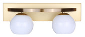 Canarm - IVL1169A02GDP - Two Light Vanity - Monroe - Gold