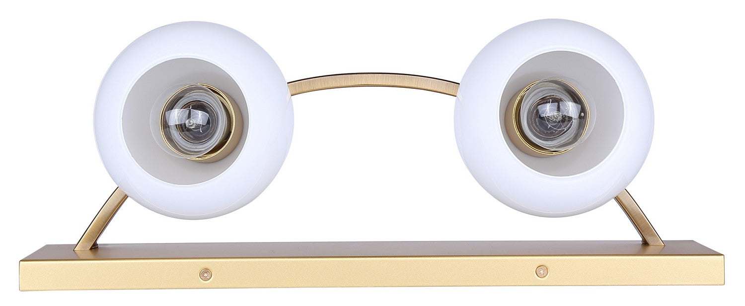 Canarm - IVL1169A02GDP - Two Light Vanity - Monroe - Gold