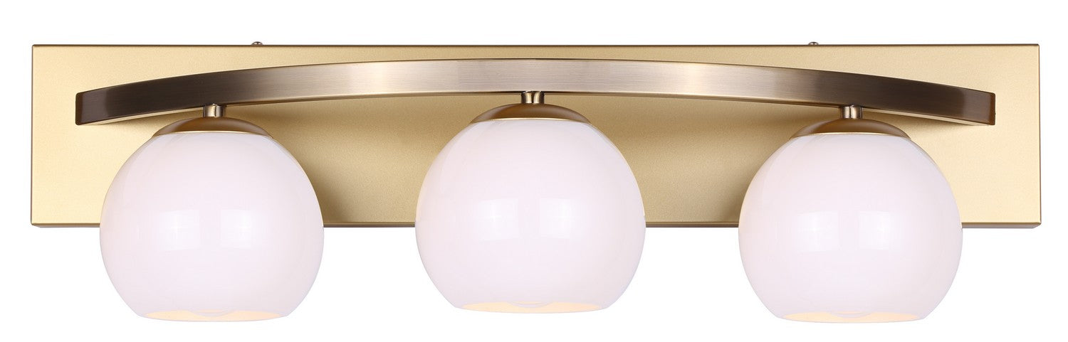 Canarm - IVL1169A03GDP - Three Light Vanity - Monroe - Gold