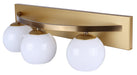 Canarm - IVL1169A03GDP - Three Light Vanity - Monroe - Gold