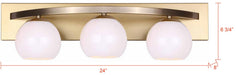 Canarm - IVL1169A03GDP - Three Light Vanity - Monroe - Gold