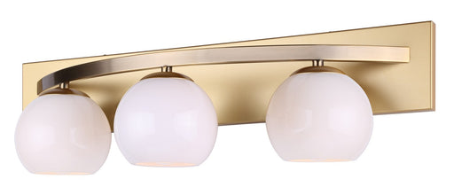 Monroe Three Light Vanity Gold