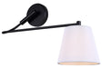 Canarm - IWF1201A01BK - One Light Wall Sconce - Aspen - Black